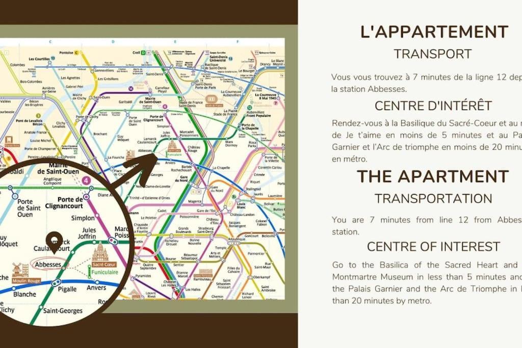1bedroom Sacrée Cœur Place Du Tertre Montmartre Appartamento *